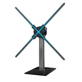 Missyou 794391966006 3d Hologram Fan Desktop Stand With Tempered Glass Base And Aluminum Alloy Fra