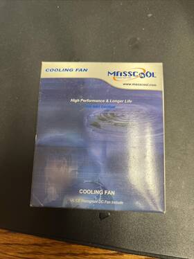 Mnsscool 955965081259 Computer Fan 80mm 12v With Molex And Mb Plug Pack Of 8
