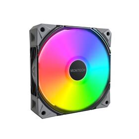 Montech 710562749823 Argb 120mm Case Fan 28mm Thick Pwm Low-noise 2000rpm Black