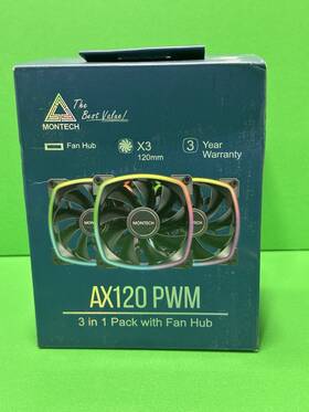 Ax120-3in1b Montech Ax 120- Pwm 3 In 1 Pack With Fan Hud