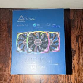 Ax120-pwm Montech Ax120 Pwm 120mm Rgb Case Fan 3-pack Rifle Bearing 59cfm 1600rpm