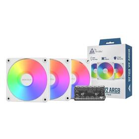 Gf120v2w3in1 Montech Gf120 V2 Argb 120mm Case Fan 3 In 1 Pack White