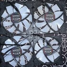 X5-x121400-bfrgb Montech Hph141600bfrgb 140mm 12v 0.2a/2.52w 4 Case Fans