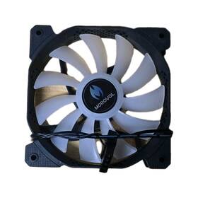 Morovol F12-12025w 4pcs 120mm Case Fan 3-pin 12v 1500rpm 56.5cfm Hydraulic White Led