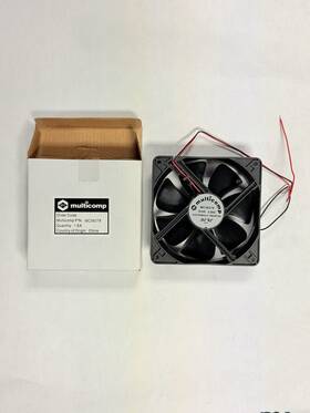 Mc36279 Multicomp 24 V Square 120 Mm 38 Ball Bearing 138 Cfm Axial Fan