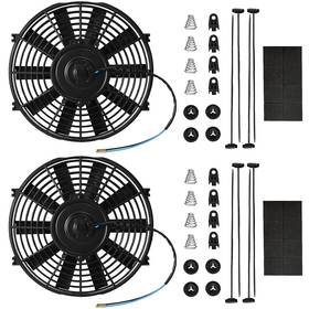 Mupera 744759561299 Electric Radiator Cooling Fan Upgrade Universal Slim 2025 New Pull