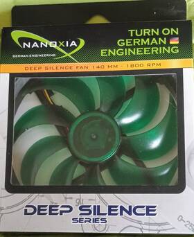 Ds140 Nanoxia 260285292712 Deep Silence 140mm Ultra Quite Case Cooling Pc Fan 1100 Rpm 3-pin