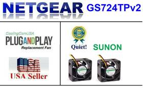 Gs724tpv2 Netgear 2x Replacement Fans For Gs724tr