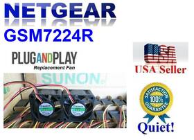 Gsm7224r Netgear 2x Quiet Version Replacement Fans For
