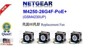 M4250-40g8xf-poe Netgear 4x Quiet Replacement Fans For M4250-26g4f-poe Gsm4230up