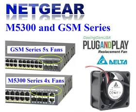 M5300-28g-poe Netgear Gsm7228ps 1x Replacement Fan For Prosafe M5300 And Gsm Series