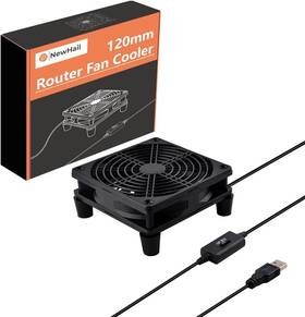 Nhf-0025 Newhail Quiet 120mm Router Fan Cooler With L/m/h 3-degree Speed 1pcs