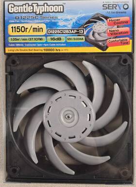 D1225c12b3ap-13 Nidec 894092001621 Servo Gentle Typhoon 120mm Fan 1150rpm New B1