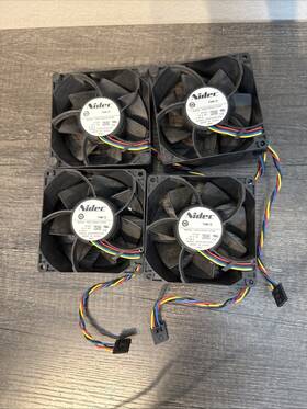 Nidec H92c12bua707a02 Lot Of 4 92mm Cooling Fans H92c12bua7-07a02 12v 0.8a 4-pin