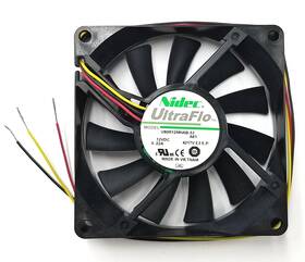 U80r12mhab-53 Nidec Ultraflo # 80mm X 15mm 12v Dc Cooling Fan 34 Cfm