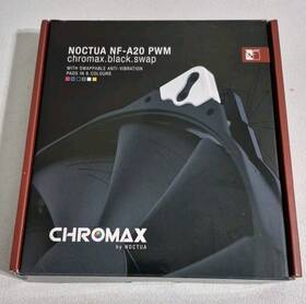 Nf-a20 Noctua 010018100457 Pwm Chromax.black.swap Premium Edition 200mm Quiet Cooling Fan