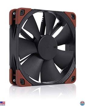 B00kfcratc Noctua 120mm Heavy Duty Cooling Fan 3000 Rpm 4-pin Pwm Black Nf-f12 Ippc Replacement
