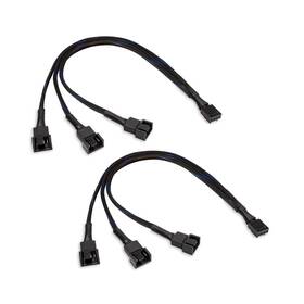 Noisy Tiger 773382040965 3 Way 4 Pin Pwm Fan Splitter Cable Sleeve Braided Pc 1 To Convert