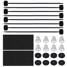 53242 Nqeuepn 2 Sets 40pcs Car Fan Mounting Kit Electric Radiator Transmi