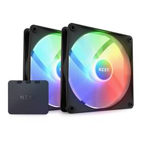 F140 Nzxt 810074843089 Rgb Core Twin Pack - 2 X 140mm Hub-mounted Fans With Contro