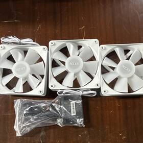 Ac-c2000-g1 Nzxt 120mm Rgb White Hydraulic Case Fan 62.18cfm 1800rpm With Controller