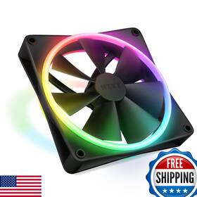 Nzxt B0bs1ygwfg F140 Rgb 140mm Pwm Pc Fan High Airflow Noise Fluid Dynamic Bearing