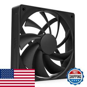 Nzxt B0d1rk8q43 F120q - 120mm Quiet Airflow Fans Single Black Rf-q12sf-b2