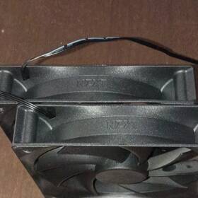 Cf-120a Nzxt 120mm Black Case Fan 3-pin Rifle Bearing Lot Of 2