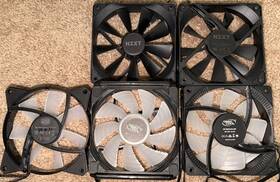 Df1232512l-087 Nzxt Cooler Master Deepcool 120mm Case Fans Set 4-pin White Led For Pc