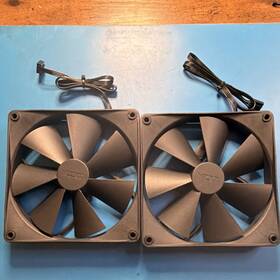 Rf-af120f-b1 Nzxt 140mm Case Fan Set Black Fluid Bearing 3-pin 50.5cfm 1200rpm 2 Fans