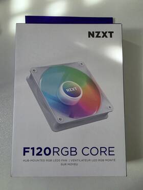 Rf-c12rf-w1 Nzxt F120 Rgb Core 120mm White Fluid Dynamic Bearing Case Fan 58.58cfm 4-pin