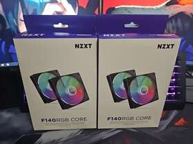 Rf-c14df-b1 Nzxt 2 Boxes F140 Rgb Core 140mm Pwm Dual Pack With Controller