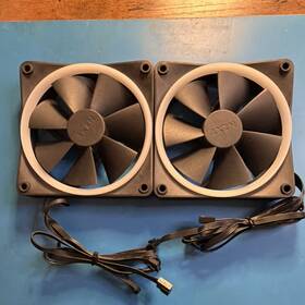 Rf-r12ff-b1 Nzxt 2 120mm Fluid Bearing 4-pin Black Case Fans Plastic