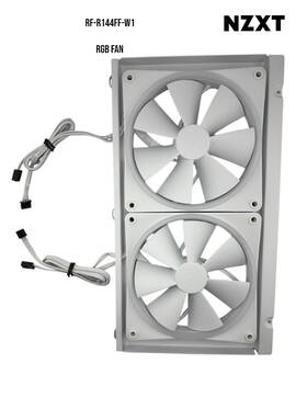 Rf-r14ff-w1 Nzxt F140 140mm Case Fan - Matte White / Rgb