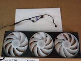 Nzxt Rf-u42hf-b1 F420 Rgb Core 420mm Single Black Frame Fan Unit With 3 X 140mm Fans New