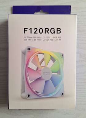 Rf-r12ff-w1 Nzxt Rfc12ffw1 F120 Rgb White Case Fan Fluid Dynamic Bearing