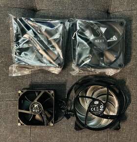 Rfp12ffb1 Nzxt Lot Of 4 F120p Static Pressure Fans 120mm Fan 2 Pack - Black More