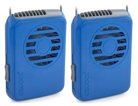 Fn02001 O2cool 755247196497 Necklace Fan Blue Pack Of 2