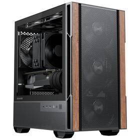 Okinos 897121941284 Genuine Walnut Wood Micro Atx Case Matx Pc With 4 120mm 3 Pin Non-p