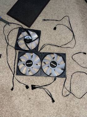 Okicf-a12abt4p-1225x5 Okinos 3 Aqua Case Rgb Fans 120mm Fan Pack