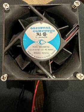Md1208pts3 Oriental Computer Dc Brushless Fan Motor Model Dc12v 0.13a Great Cond