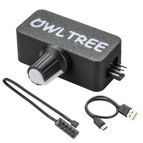 Pc039b Owltree 4 Pin 12v Pwm Fan Controller With Type C Usb Power Cable And 4pin 5 Way F