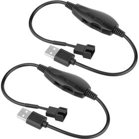 Pc102a Owltree 2 Pack Usb 5v To 12v 4 Pin Fan Speed Adapter Controller Supported Pc