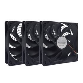 12v12025 Pano-mounts 3-pack 120mm 12v Dc High Airflow Computer Pc Case Fan 120x120x25mm Triple 3pi