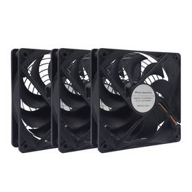 24v12025 Pano-mounts 3-pack 120mm 24v Dc High Airflow Computer Pc Case Fan 120x120x25mm 3pin 4.72i