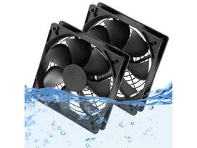 Ip67 Pano-mounts 795847617831 12v Dc Waterproof Fan 120mmx25mm 4.72inch 2-pack High Speed 12 Volt Dual