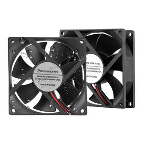 Caqh8025ip2510 Pano-mounts 80mm Moisture-proof Fan 2-pack 12v Dc 8025 High Airflow Cooling 2 Wire 3p