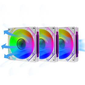 Fx12argbw-lj Pano-mounts 120mm Argb Fan Infinity Mirror Reverse Airflow 5v 3pin Addressable Rgb Pwm Pc