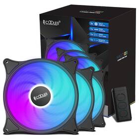 Fx120 Pccooler 940526105268 120mm Case Fan 3 Pack High Performance Cooling Pc Fans - Rgb C