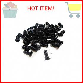 M5x10 Persberg 091022474102 100pcs Computer Cooling Fan Mount Screws Black - Fits 70mm To 140mm Fans
